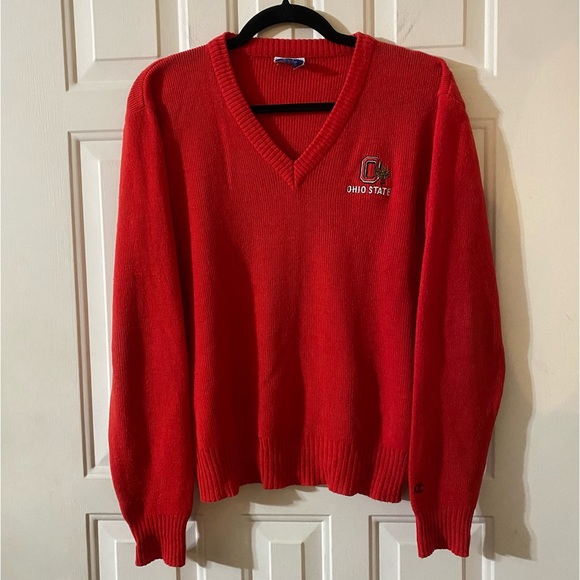 Vintage 80’s 90’s Champion Brand Ohio State University Buckeyes Sweater Small - Picture 2 of 8